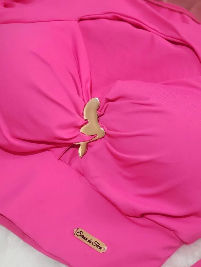 Cropped manga longa blusa com bojo sereia da terra - Foto 4