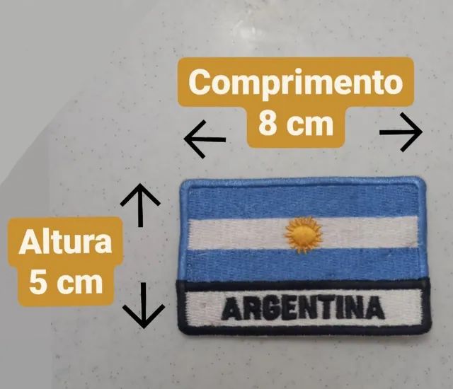 Brevê da Argentina Patch colorido Bandeira bordado Breve - Foto 4