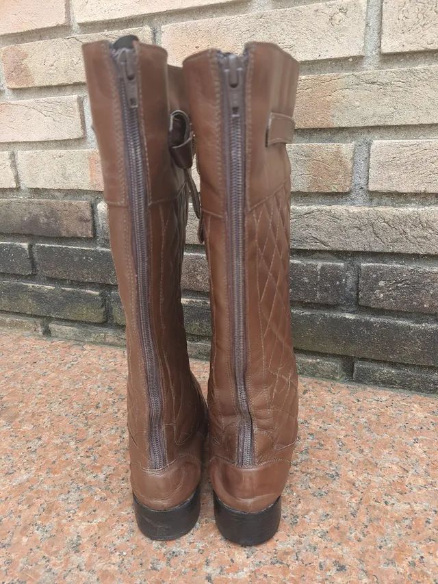Bota couro com matelasse num.36 - Foto 3