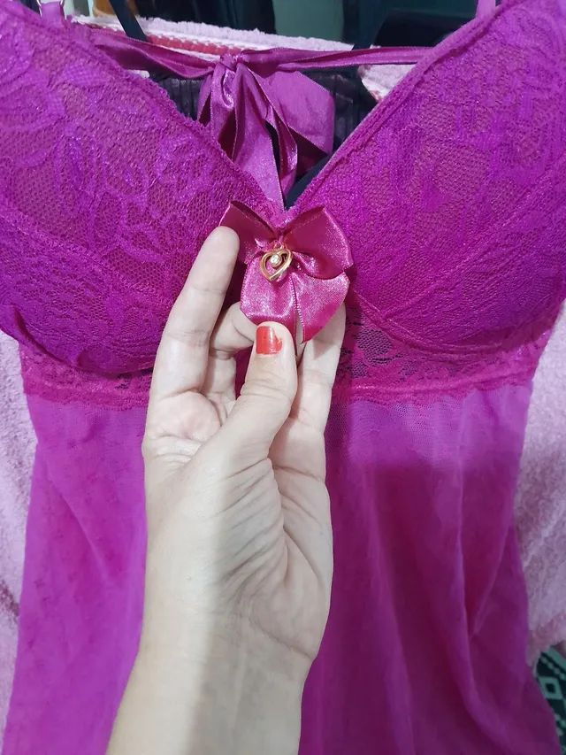 Vendo Lingerie rosa conservada! - Foto 2
