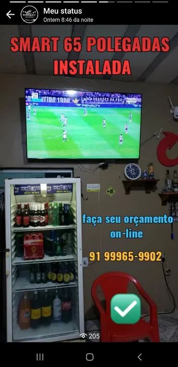 Instalação suporte de tv fixo e articulado  - Foto 6