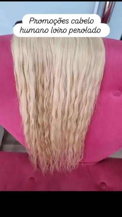 Promoções cabelo humano loiro pérola  - Foto 2