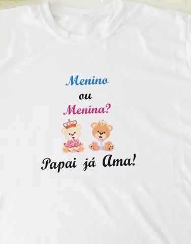 Camiseta para Maternidade ou Chá Revelação