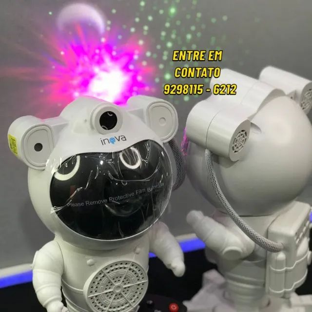 Caixa de som e Projector Astronauta Bluetooth com controle - Entregamos 9h ás 23h - Foto 2