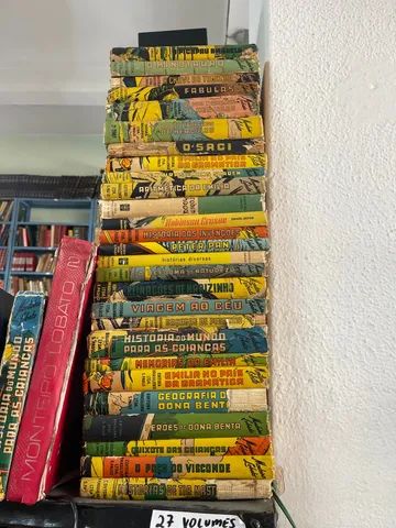 Coleção com 27 volumes Monteiro Lobato editora Brasiliense São Paulo 1958