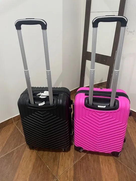 Malas de Viagem - Preta e Rosa de 10Kgs - Foto 2