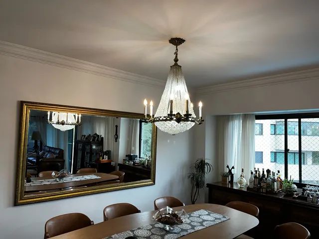 Lustre Candelabro Antigo Cristal Imperial - Foto 5