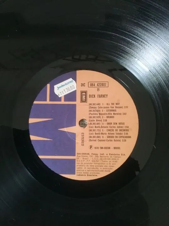 Disco de Vinil Dick Farney -  1978 - Foto 4