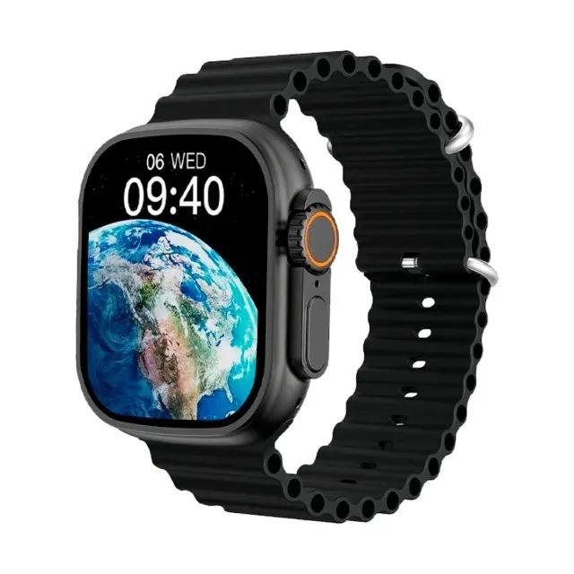 Smartwatch Microwear Ultra 9 Serie 9 49mm Pulseira Preta - WZetta