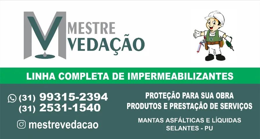 Mestre Vedação Impermeabilização Produtos e serviços TEL.: * - Foto 3