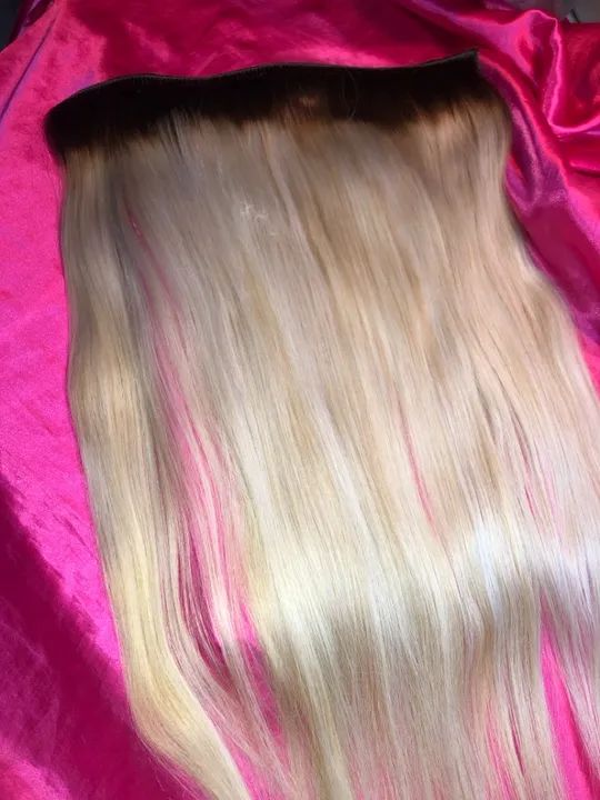 Mega Hair Cabelo Loiro Pronto na cor qualidade Liso Natural do Sul Novo - Foto 4