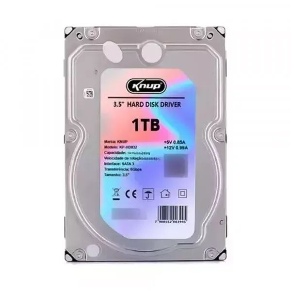 HD 1TB Knup KP-HD831 7200rpm 6Gbps 3.5 Sata III - WZetta
