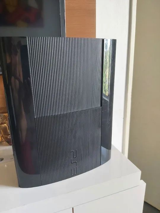 PS3 Super Slim 320GB desbloqueado cheio de jogos!  - Foto 4
