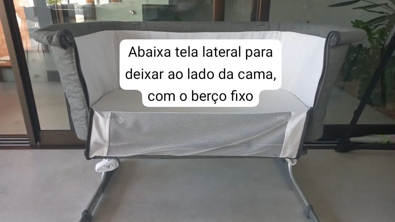 Berço Lateral para Bebê - Novo