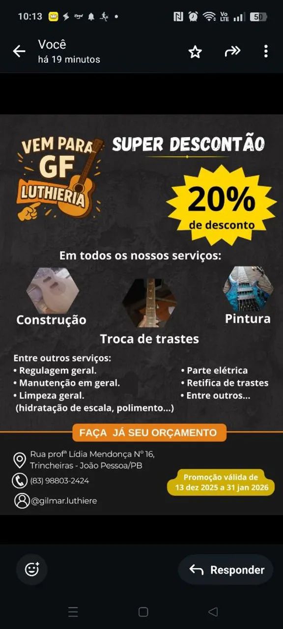 Promoção luthieria  - Foto 3