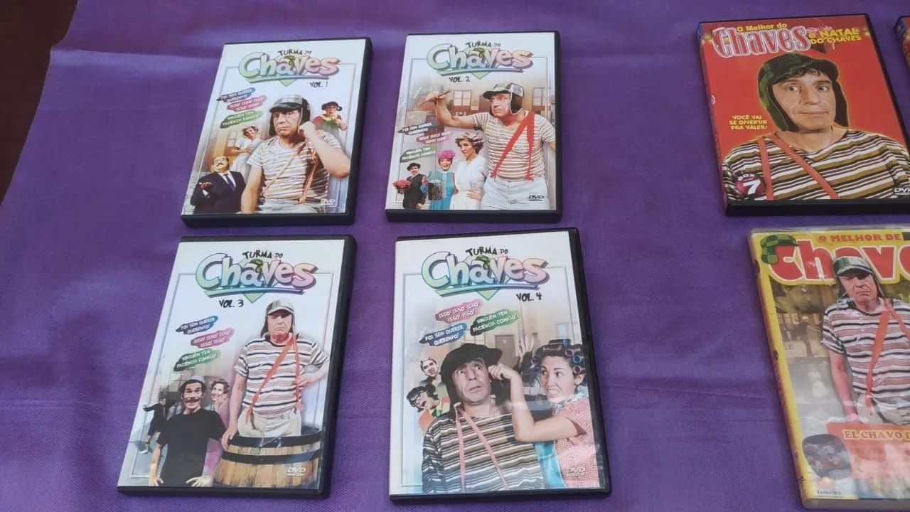 Chaves e sua Turma Fitas VHS vídeo, n° 1 ao 8 (exceto n°5), perfeito estado. E outros. - Foto 2