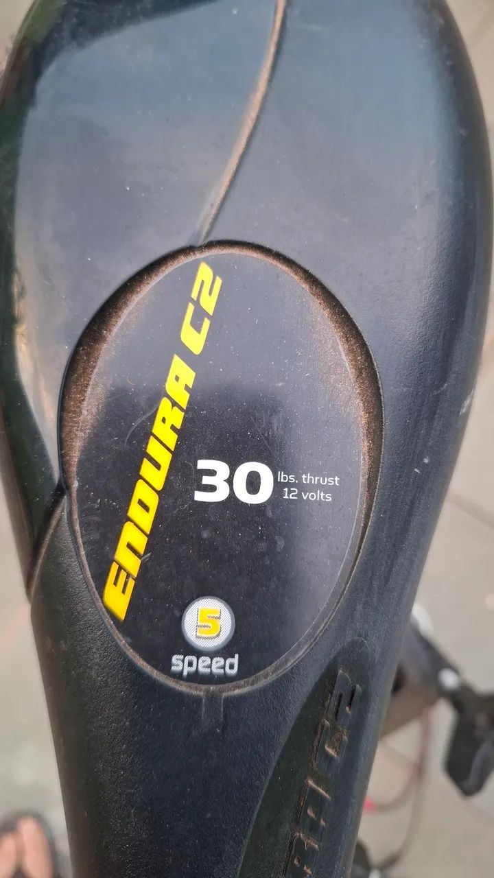 Motor elétrico barco endura c2 30 lbs. - Foto 4
