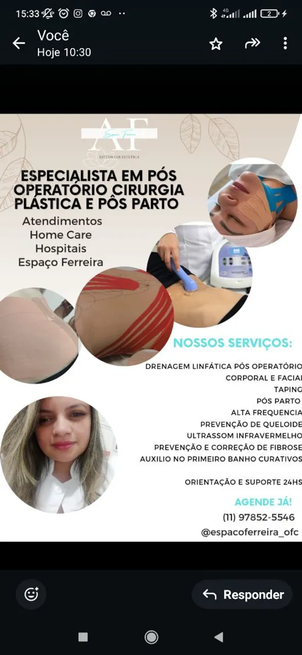 PÓS OPERATÓRIO CORPORAL e FACIAl
