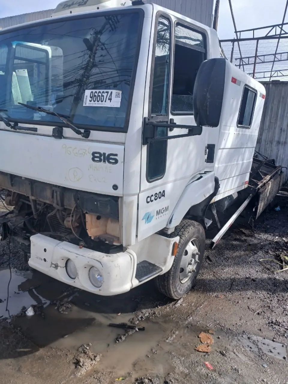 PEÇAS FORD CARGO 816 CAMBIO MOTOR DIFERENCIAL E CABINE - Foto 4
