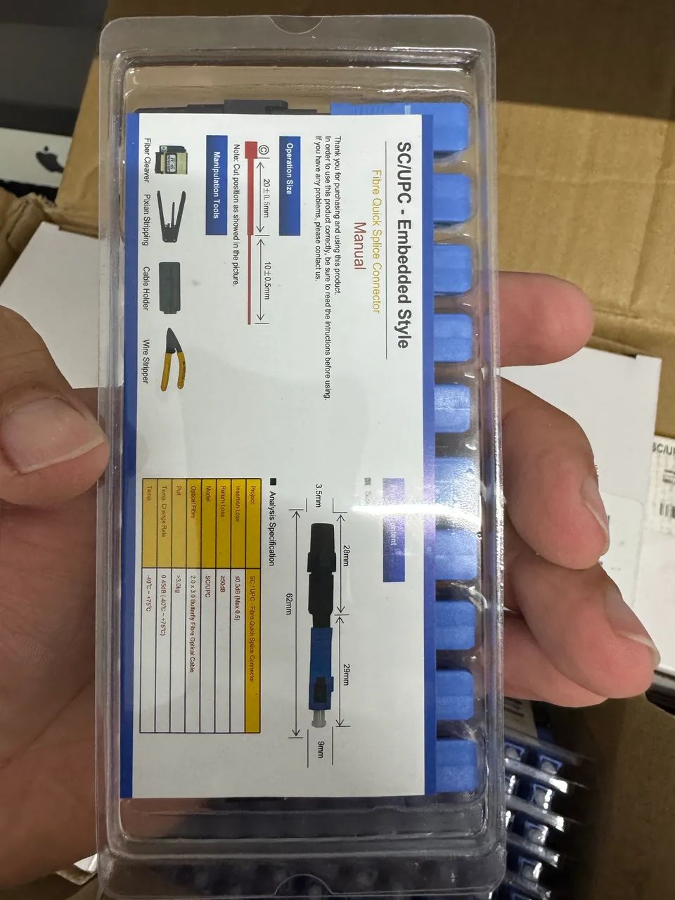 LOTE de 1.600 Conector sc/upc