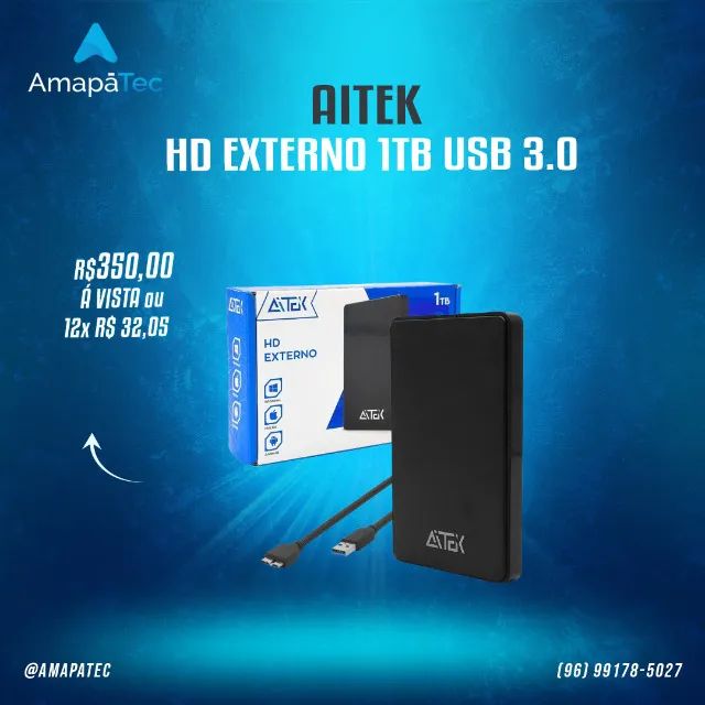 Hd Externo 1TB Usb 3.0 Aitek