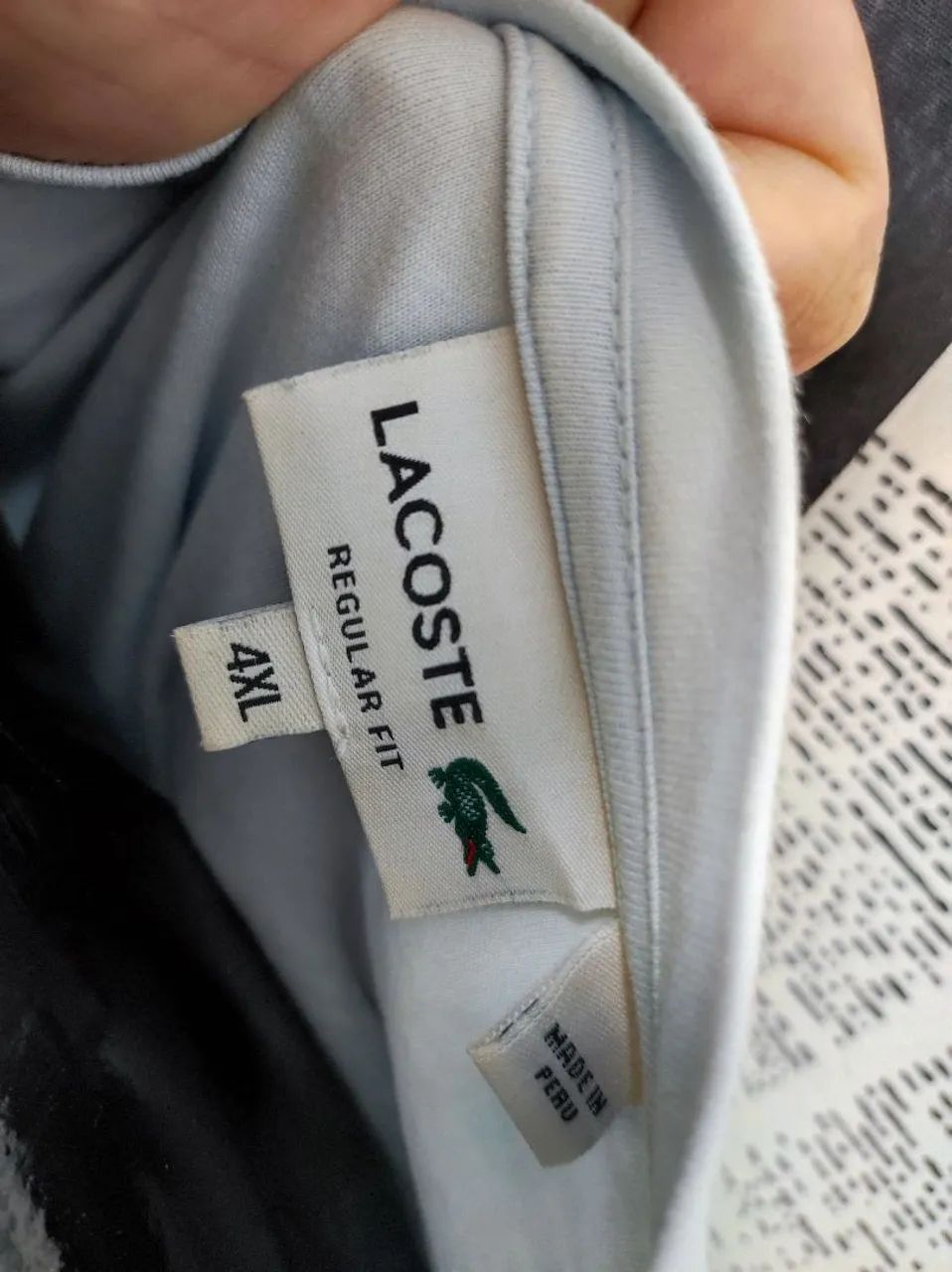 Camiseta Lacoste Regular Fit Tam 4xl Cód 4343 - Foto 3
