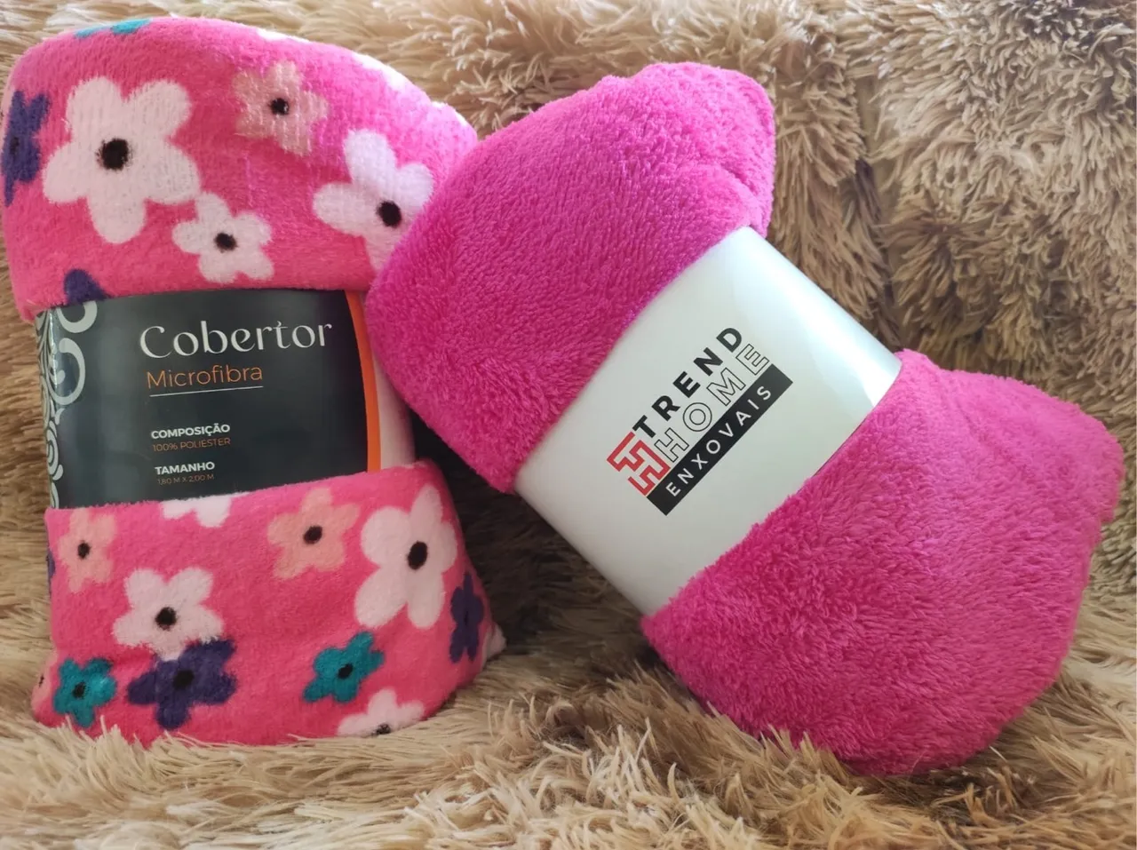 Cobertor Microfibra Rosa Floral - Conforto e Estilo!