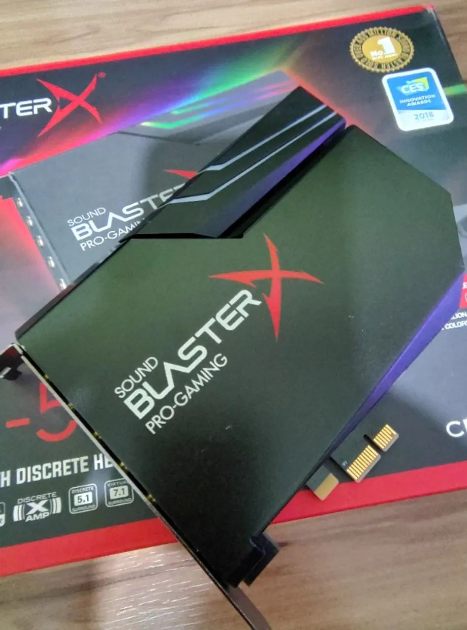 Placa De Som Sound Blaster X Pro-gaming Ae-5