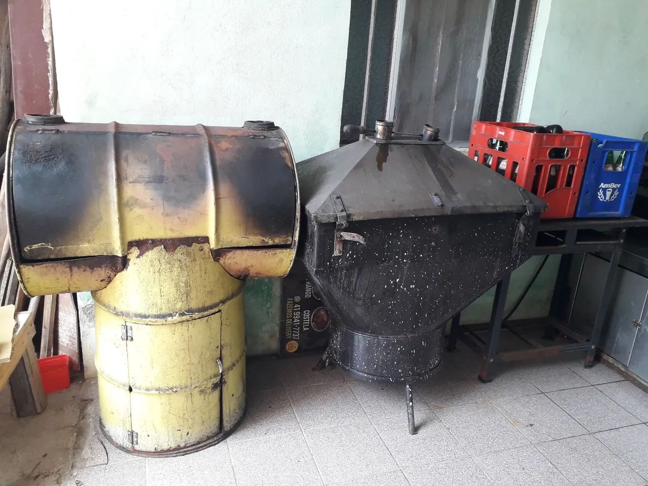 Churrasqueira a Carvão bafo usada leia a descrição para mais informações - Foto 3