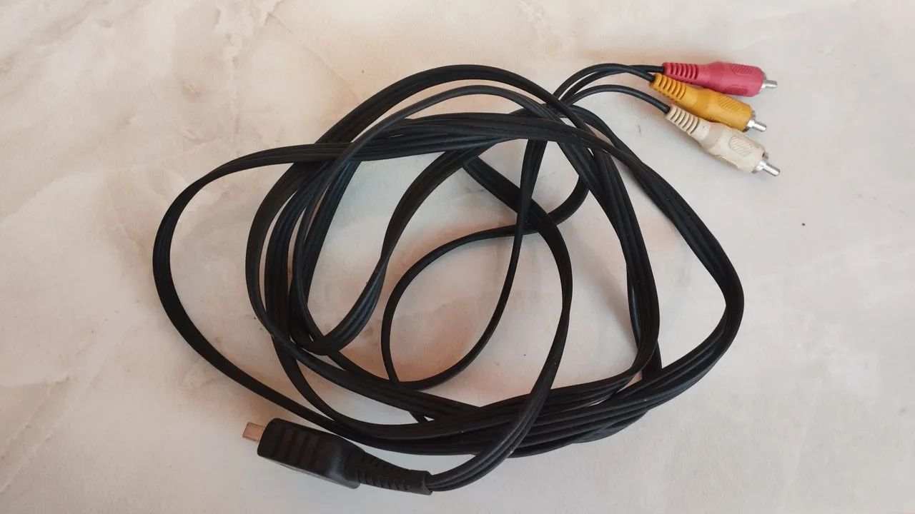 Cabo AV ps1 e PS2 Sony.