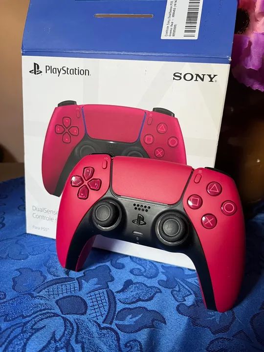 Vendo Controle PS5 Vermelho Cosmic - Foto 3