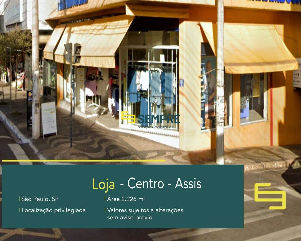 Loja comercial a venda no centro Assis em São Paulo