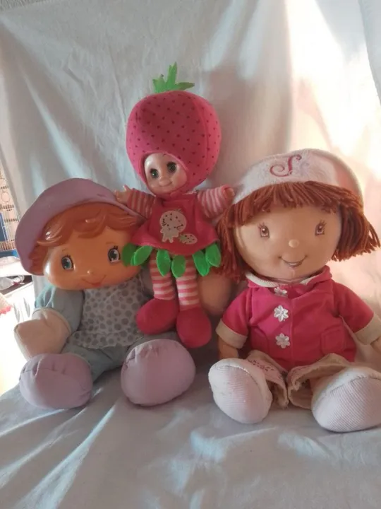 Trio de Bonecas vintage Moranguinho