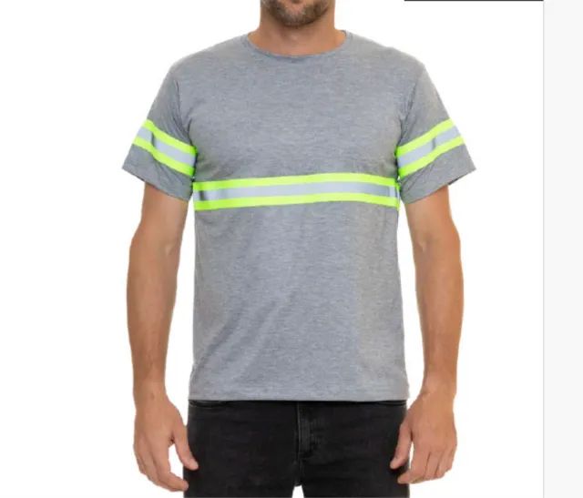 Camiseta com faixa refletiva (Uniforme obras) - Foto 2