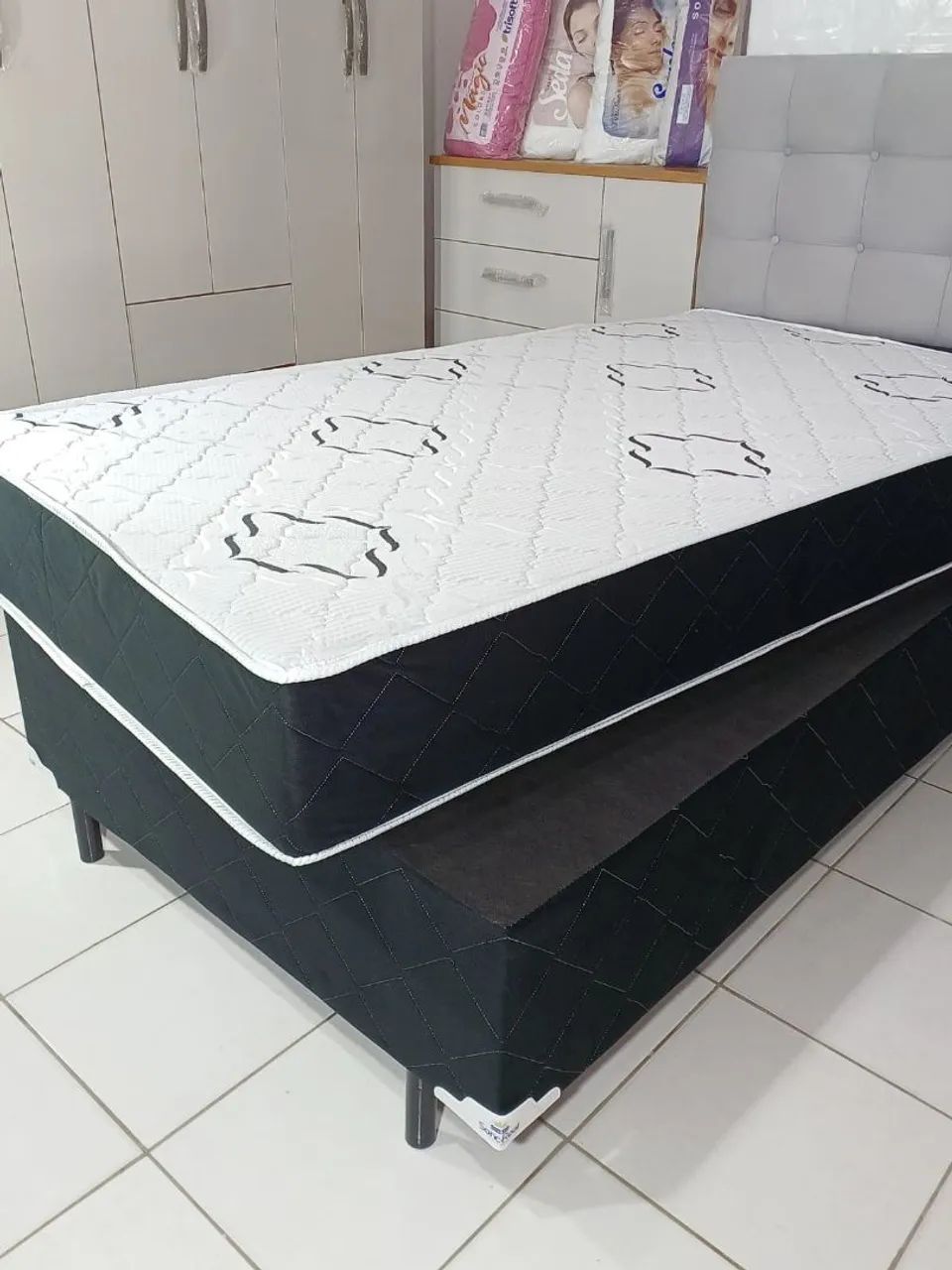 Cama box solteirão molas ensacadas  - Foto 2