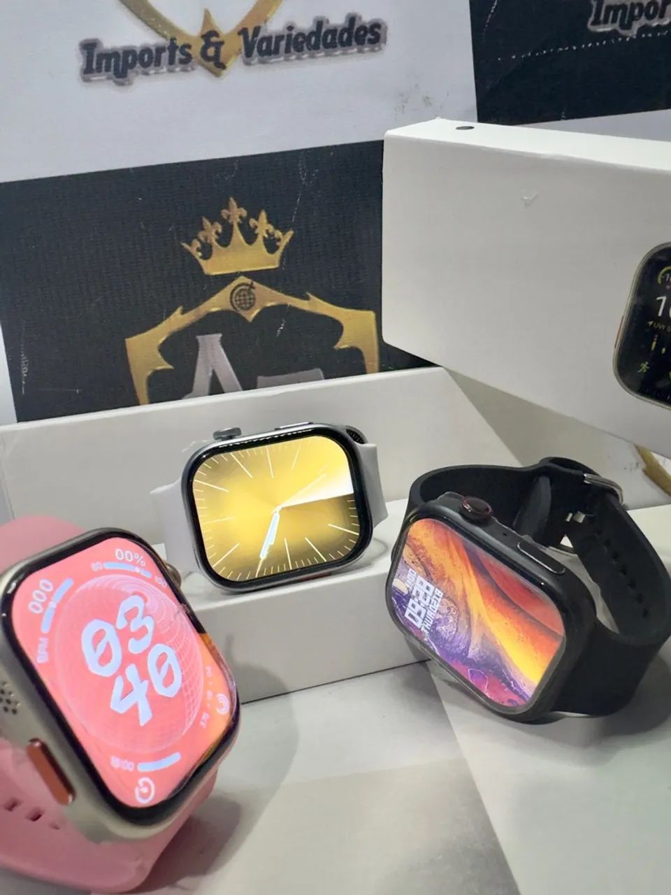 Smartwatch 2.02 polegadas tela touch tela colorida - Foto 4