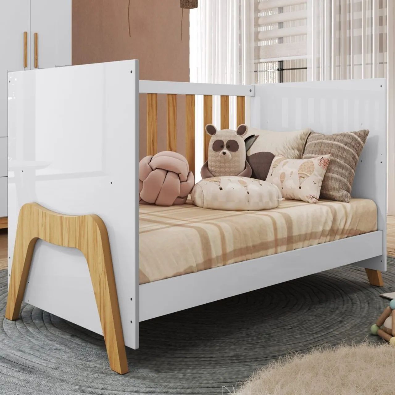 BERÇO SUPER FUNCIONAL COM VÁRIAS FORMAS DE MONTAGEM SURPREENDA-SE!! 726TT6 - Foto 4