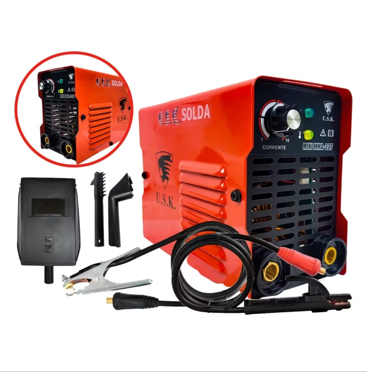 Máquina de Solda Mini MMA-227 U.S.K. - Nova