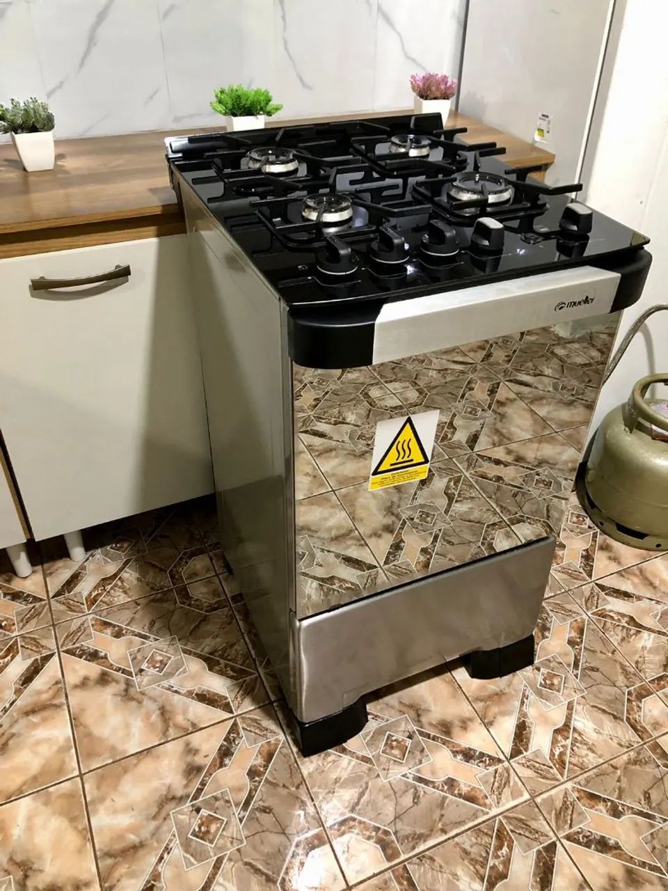 VENDO FOGÃO MODELO MUELLER MESA DE VIDRO ESPELHADO 04 BOCAS 