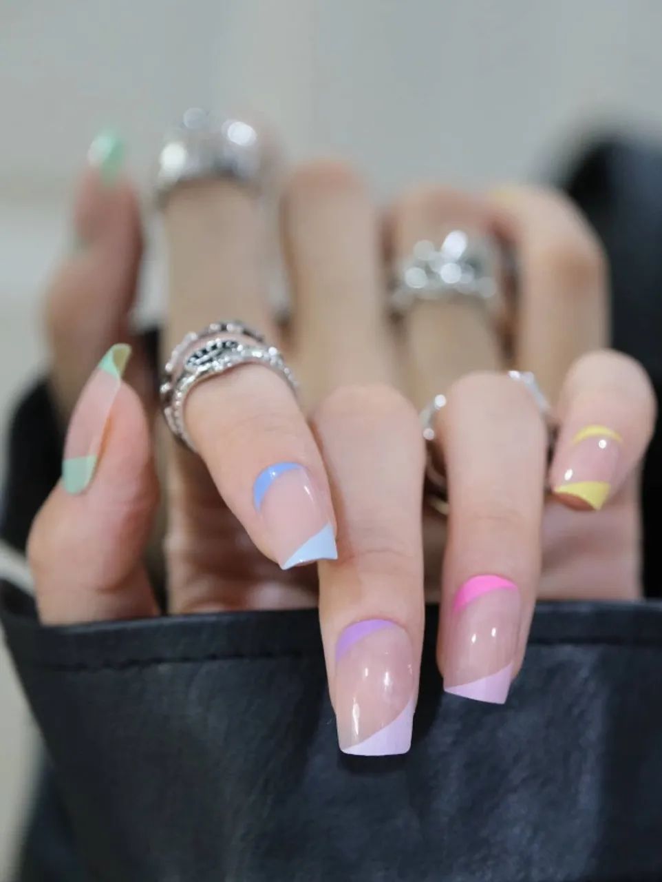 24 Peças de Unhas Postiças + Cola Transparente + Lixa de Unha - Foto 5