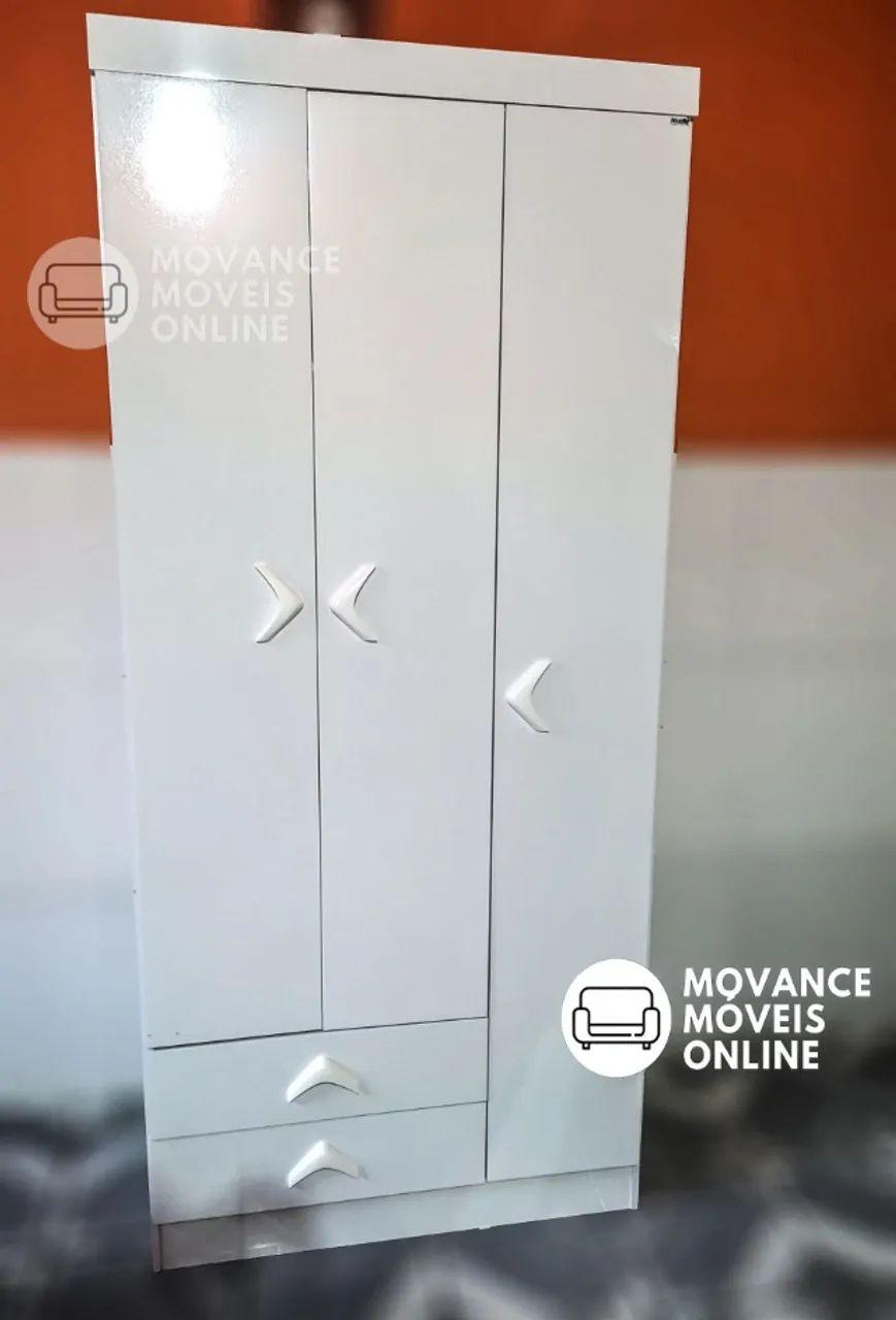 Guarda Roupa Infantil 3 Portas 2 Gavetas