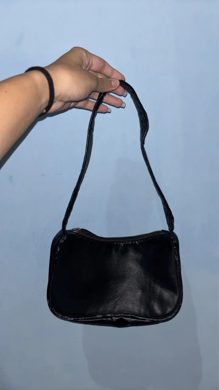 bolsa baguete preta - Foto 2