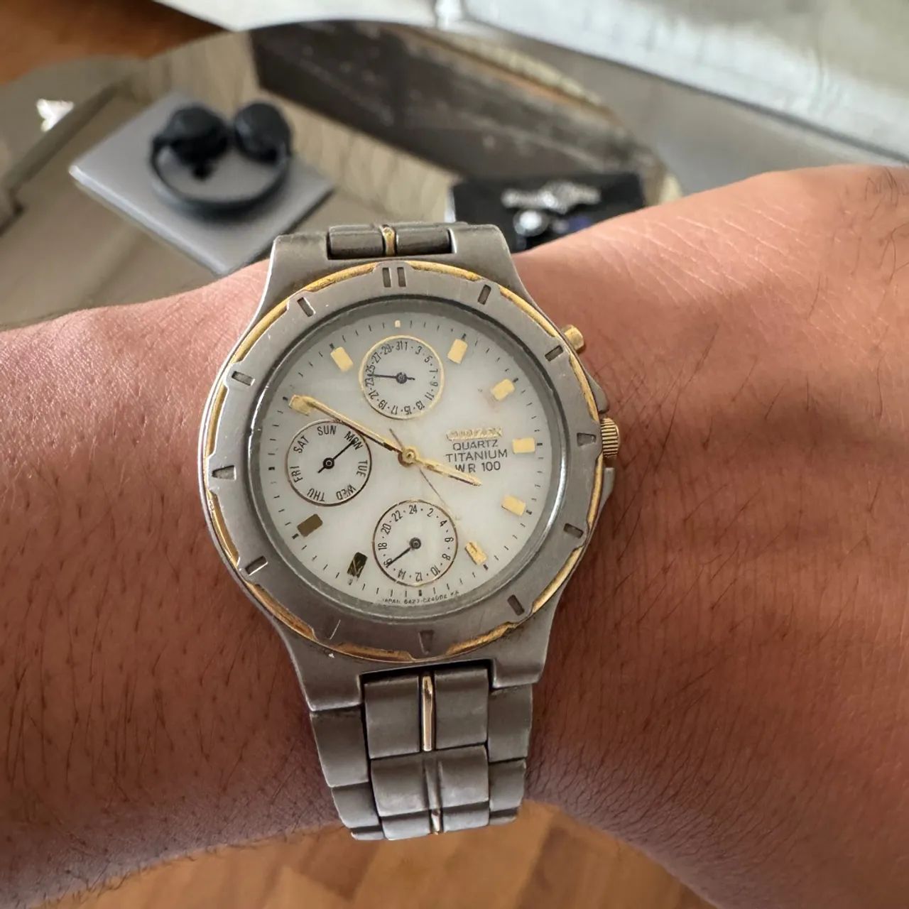 Citizen Quartz titanium WR100 original Acessórios Vila Gomes