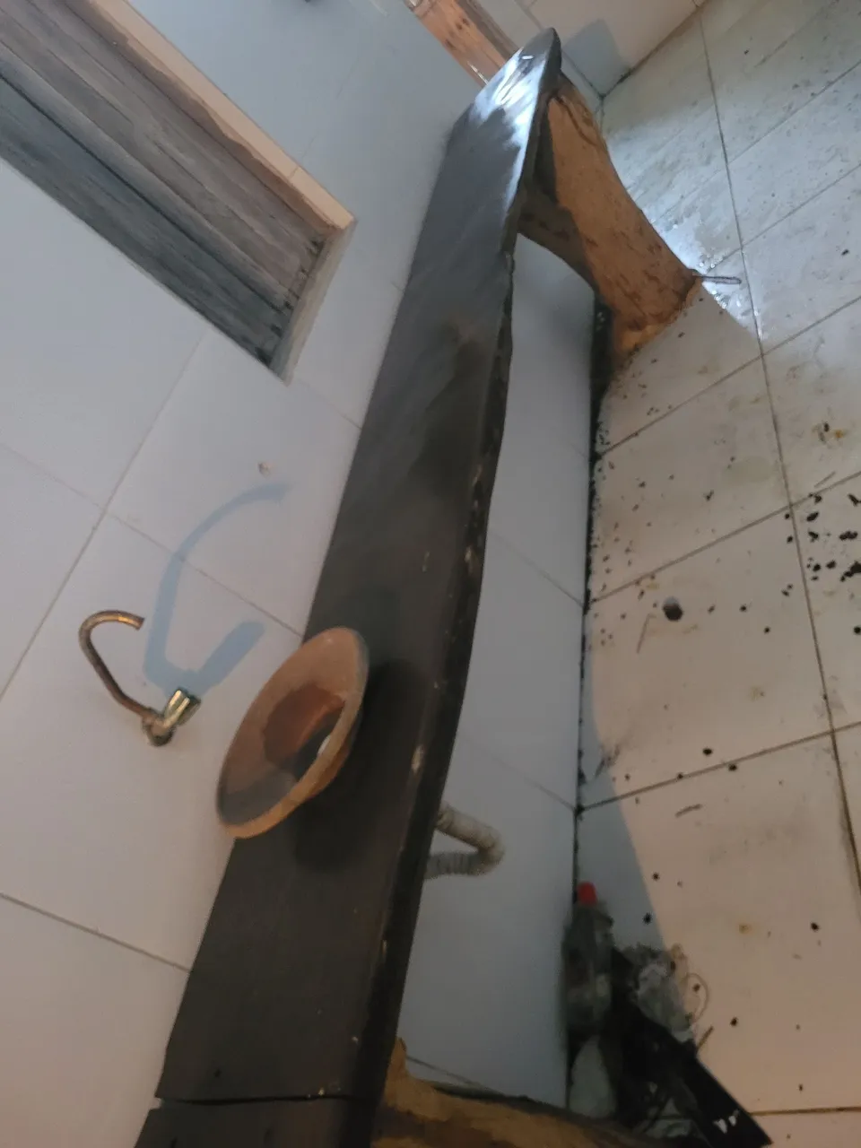 Mesa de madeira rústica