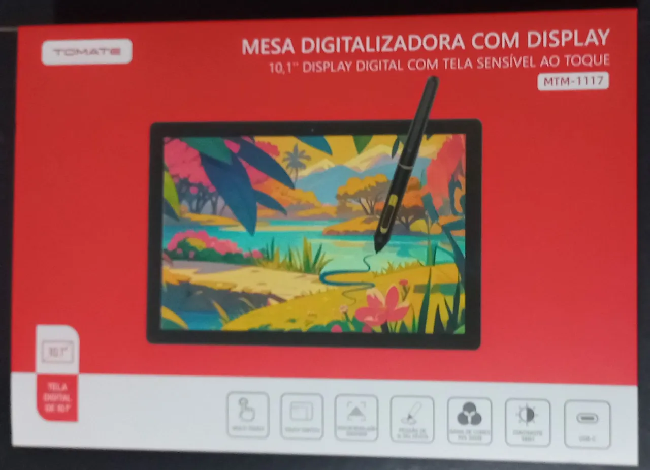 Mesa Digitalizadora com Display Tomate MTM-1117