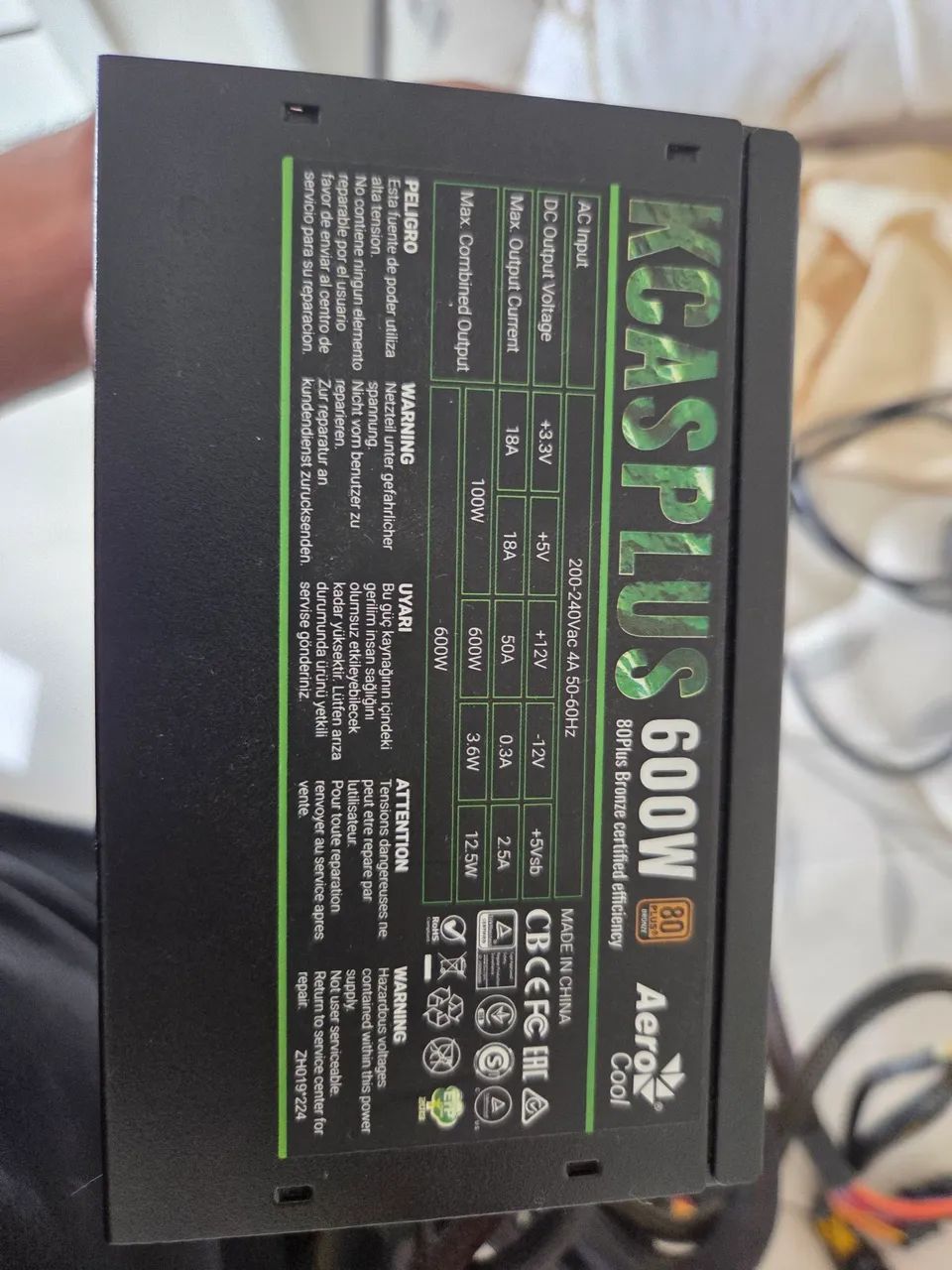 Fonte KCAS PLUS 600w - Foto 3