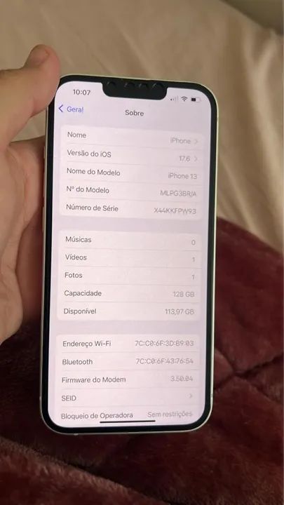 iPhone 13 branco 128GB - Foto 3