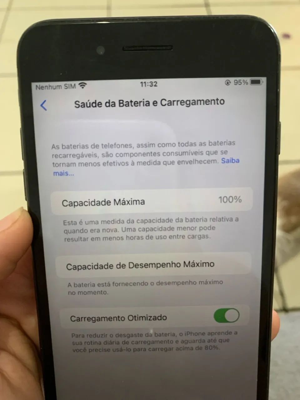 iPhone 8 Plus Preto com Bateria 100% - Foto 2