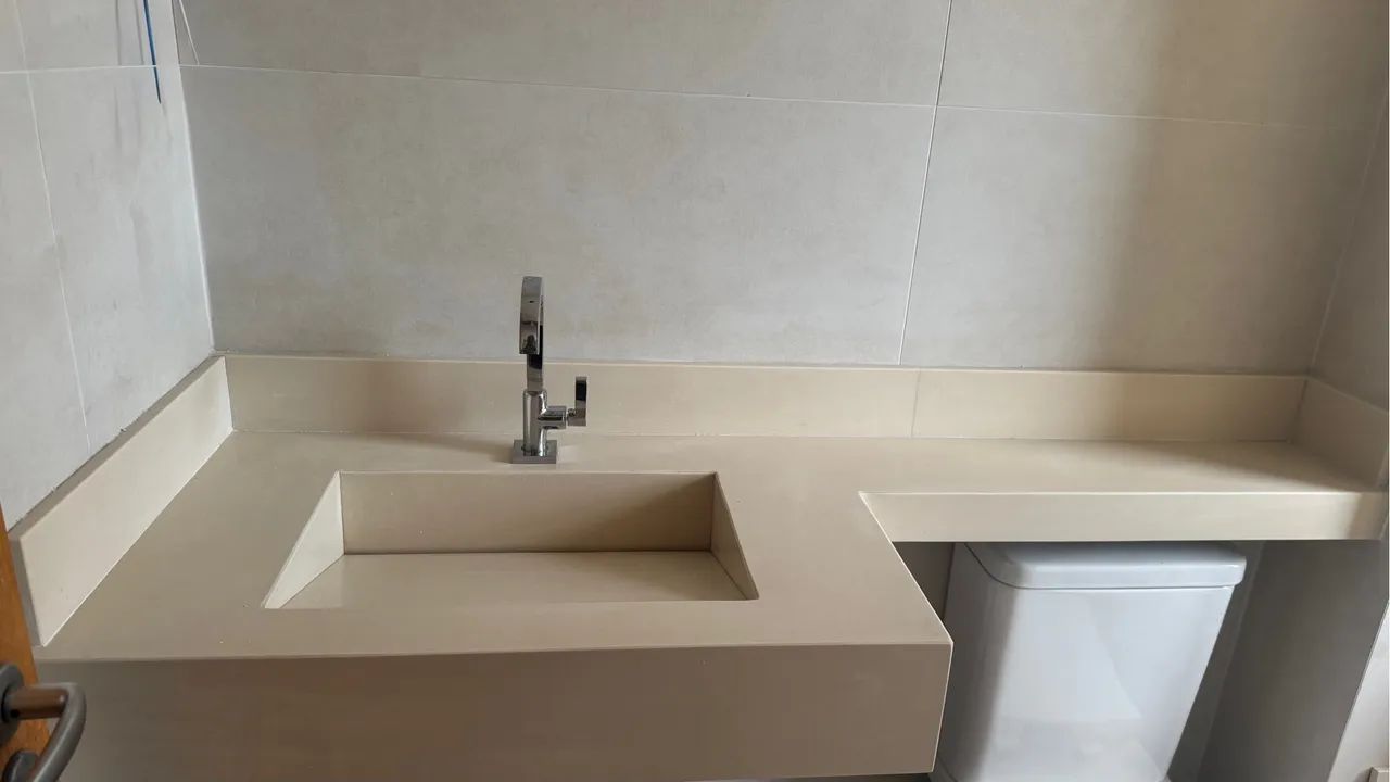 Cuba de pedra silestone bege  - Foto 3