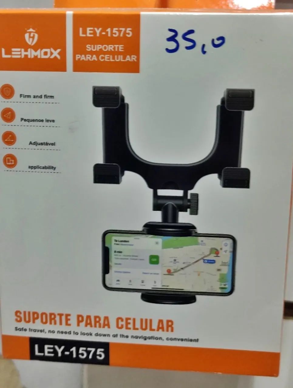 Suporte Veicular Celular Ley-1575 Lehmox Retrovisor